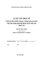 Thiết kế điều khiển động cơ đồng bộ kích thích vĩnh cửu dùng phương pháp tuyến tính hóa chính xác