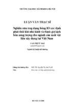 Nghiên cứu ứng dụng bảng io xác định phát thải khí nhà kính và đánh giá kịch bản năng lượng cho ngành sản xuất vật liệu xây dựng tại việt nam