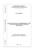 Nghiên cứu ứng dụng các bộ biến đổi điện tử công suất trong công nghệ năng lượng sạch, công suất nhỏ