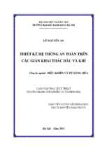 Thiết kế hệ thống an toàn trên các giàn khai thác dầu và khí