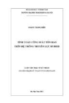 Tính toán công suất tổn hao trên hệ thống truyền lực hybrid 271300