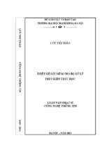 Thiết kế lõi mềm cho bộ xử lý theo kiến trúc risc