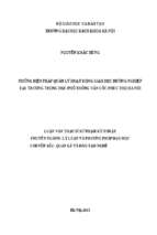 Những biện pháp quản lý hoạt động giáo dục hướng nghiệp tại trường trung học phổ thông vân cốc phúc thọ hà nội 272957