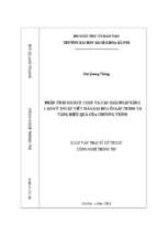 Phân tích source code và các giải pháp nâng cao kỹ thuật viết mã loại bỏ lỗi lập trình và tăng hiệu quả của chương trình