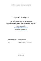 Tìm hiểu về mạng sdn và áp dụng vào bài toán quản lý mạng thực tế tại công ty vnh