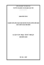 Nghiên cứu, tính toán một số yếu tố ảnh hưởng đến hiệu suất thiết bị lọc bụi điện