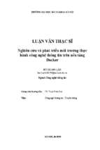 Nghiên cứu và phát triển môi trường thực hành công nghệ thông tin trên nền tảng docker 319685