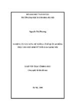 Nghiên cứu xây dựng hệ thống cỡ số quần áo đồng phục cho học sinh nữ tuổi 15   16 tại hà nội