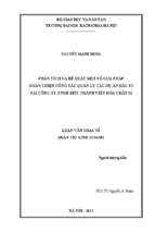 Phân tích và đề xuất một số giải pháp hoàn thiện công tác quản lý các dự án đầu tư tại công ty tnhh một thành viên hóa chất 21 273023