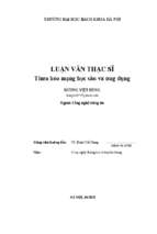 Thưa hóa mạng học sâu và ứng dụng