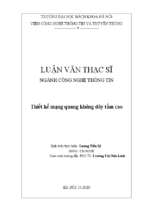 Thiết kế mạng quang không dây tầm cao