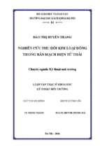 Nghiên cứu thu hồi kim loại đồng trong bảng mạch điện tử thải