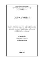 Nghiên cứu tính toán tổn thất điện năng do sóng hài trong lưới điện phân phối công nghiệp và các giải pháp