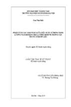 Phân tích các giải pháp giữa hiệu suất sử dụng năng lượng và đảm bảo chất lượng dịch vụ trong các trung tâm dữ liệu
