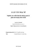 Nghiên cứu triển khai hệ thống quản lý giám sát mạng trên cloud 319777