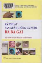 Kỹ thuật sản xuất giống và nuôi ba ba gai