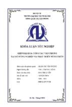 Hiện đại hóa công tác văn phòng tại bộ nông nghiệp và phát triển nông thôn