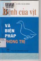 Bệnh của vịt và biện pháp phòng trị