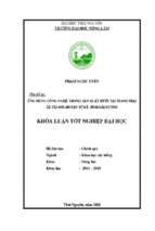 Ứng dụng công nghệ trong sản xuất bưởi tại trang trại xã tái sơn, huyện tứ kỳ, tỉnh hải dương.