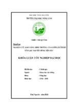 Nghiên cứu khả năng sinh trưởng của giống bưởi đỏ tân lạc tại huyện yên bình, tỉnh yên bái.