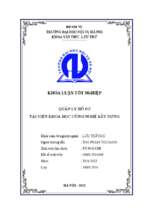 Quản lý hồ sơ tại viện khoa học công nghệ xây dựng
