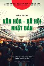 Giáo trình văn hóa xã hội nhật bản
