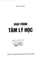 Giáo trình tâm lý học.