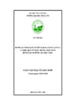 Đánh giá năng suất cỏ yến mạch (avenna sativa) và hiệu quả sử dụng trong chăn nuôi bò sữa hf vụ đông tại mộc châu