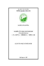 Nghiên cứu năng suất sinh sản của lợn nái lai {♂ f1 (♂ rừng x ♀ meishan) x ♀ móng cái