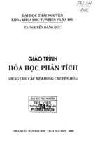 Giáo trình hóa học phân tích.