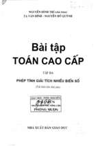 Bài tập toán cao cấp   tập iii