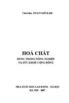 Hóa chất dùng trong nông nghiệp và sức khỏe cộng đồng.