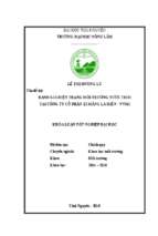 Đánh giá hiện trạng môi trường nước thải tại công ty cổ phần xi măng la hiên vvmi, xã la hiên, huyện võ nhai, tỉnh thái nguyên.