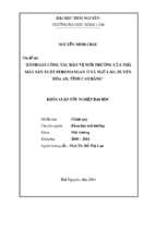 Đánh giá công tác bảo vệ môi trường của nhà máy sản xuất feromangan ở xã ngũ lão, huyện hòa an, tỉnh cao bằng.