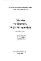 Giáo trình truyền nhiễm và quản lý dịch bệnh.