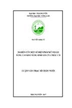 Ghiên cứu một số biện pháp kỹ thuật nâng cao khả năng sinh sản của trâu cái