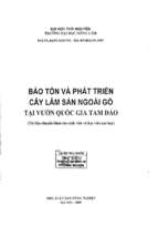 Bảo tồn và phát triển cây lâm sản ngoài gỗ tại vườn quốc gia tam đảo.