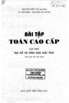 Bài tập toán cao cấp   tập i