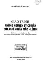 Giáo trình những nguyên lý cơ bản của chủ nghĩa mác   lênin.