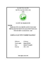 Đánh giá công tác chuyển quyền sử dụng đất trên địa bàn thị trấn tuần giáo, huyện tuần giáo, tỉnh điện biên giai đoạn 2014   2016.