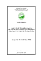 Nghiên cứu một số đặc điểm ngoại hình, khả năng sản xuất và trình tự gen cytochrome b của lợn bản nuôi tại huyện đà bắc tỉnh hòa bình