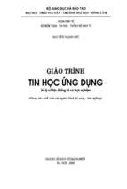 Giáo trình tin học ứng dụng.