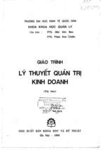 Giáo trình lý thuyết quản trị kinh doanh.