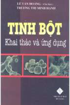 Tinh bột   khai thác và ứng dụng