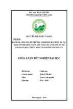 Đánh giá công tác bồi thường giải phóng mặt bằng và tác động đến đời sống người dân trong dự án đường hồ núi cốc đoạn qua xã phúc xuân, thành phố thái nguyên.