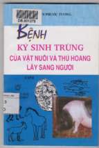 Bệnh ký sinh trùng của vật nuôi và thú hoang lây sang người tập 2