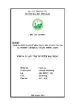 Đánh giá hiện trạng sử dụng thuốc bảo vệ thực vật tại xã vĩnh phúc   huyện bắc quang   tỉnh hà giang.