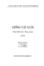 Giống vật nuôi