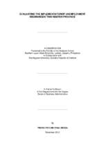 Evaluating the implementation of unemployment insurance in thai nguyen province