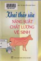 Khai thác sữa năng suất chất lượng vệ sinh